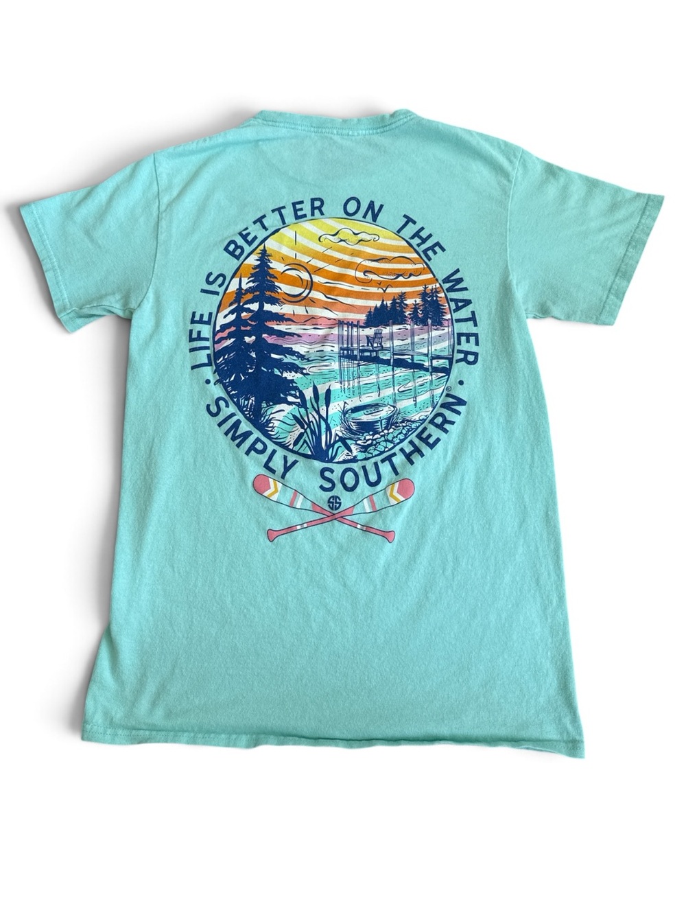 Simply Southern “Life Is Better on the Water” Graphic T-Shirt – Size Small